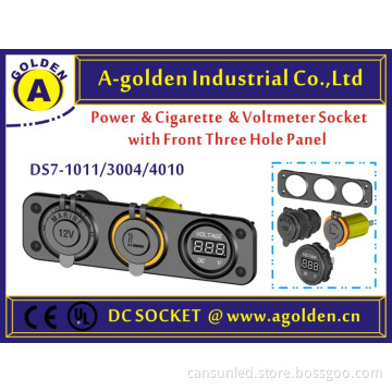 Two port, USD socket Marine rocker switch ,socket for boat for car